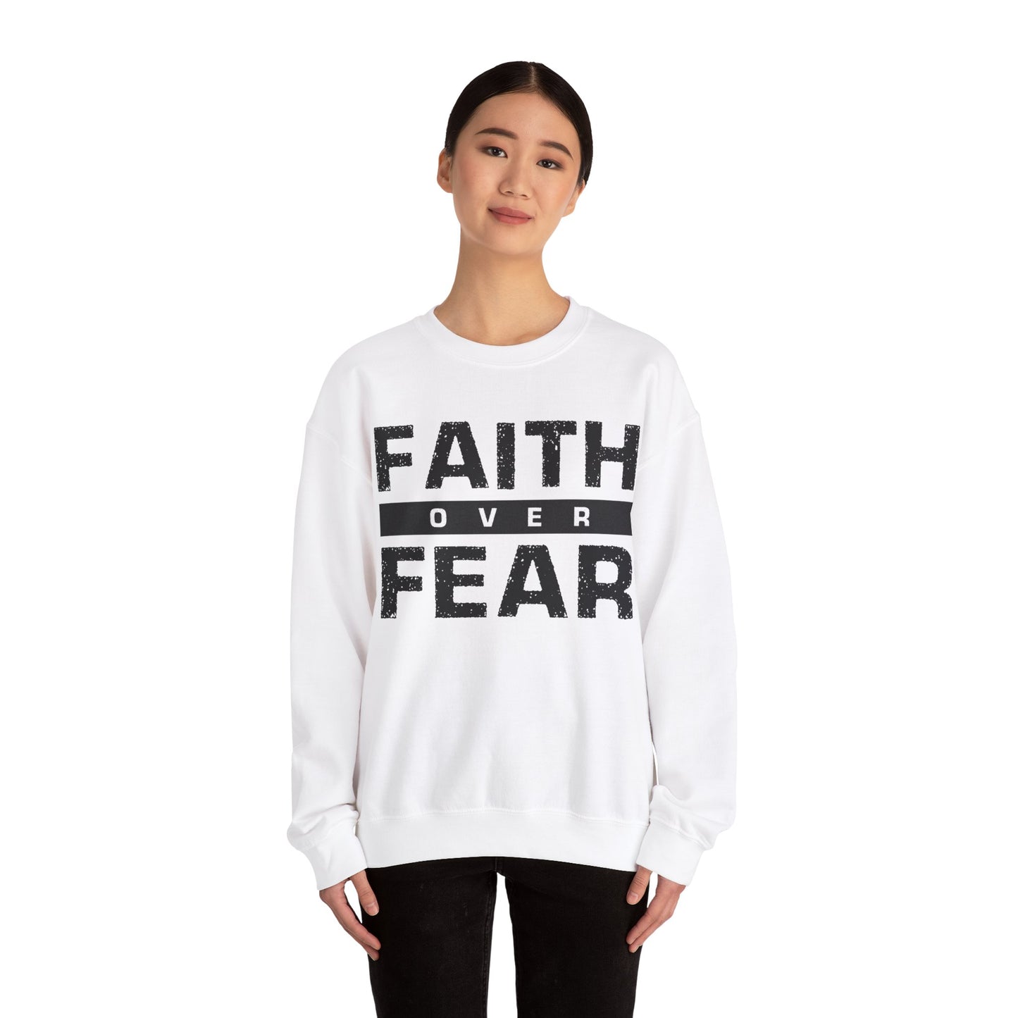 Faith Over Fear - Unisex Heavy Blend™ Crewneck Sweatshirt