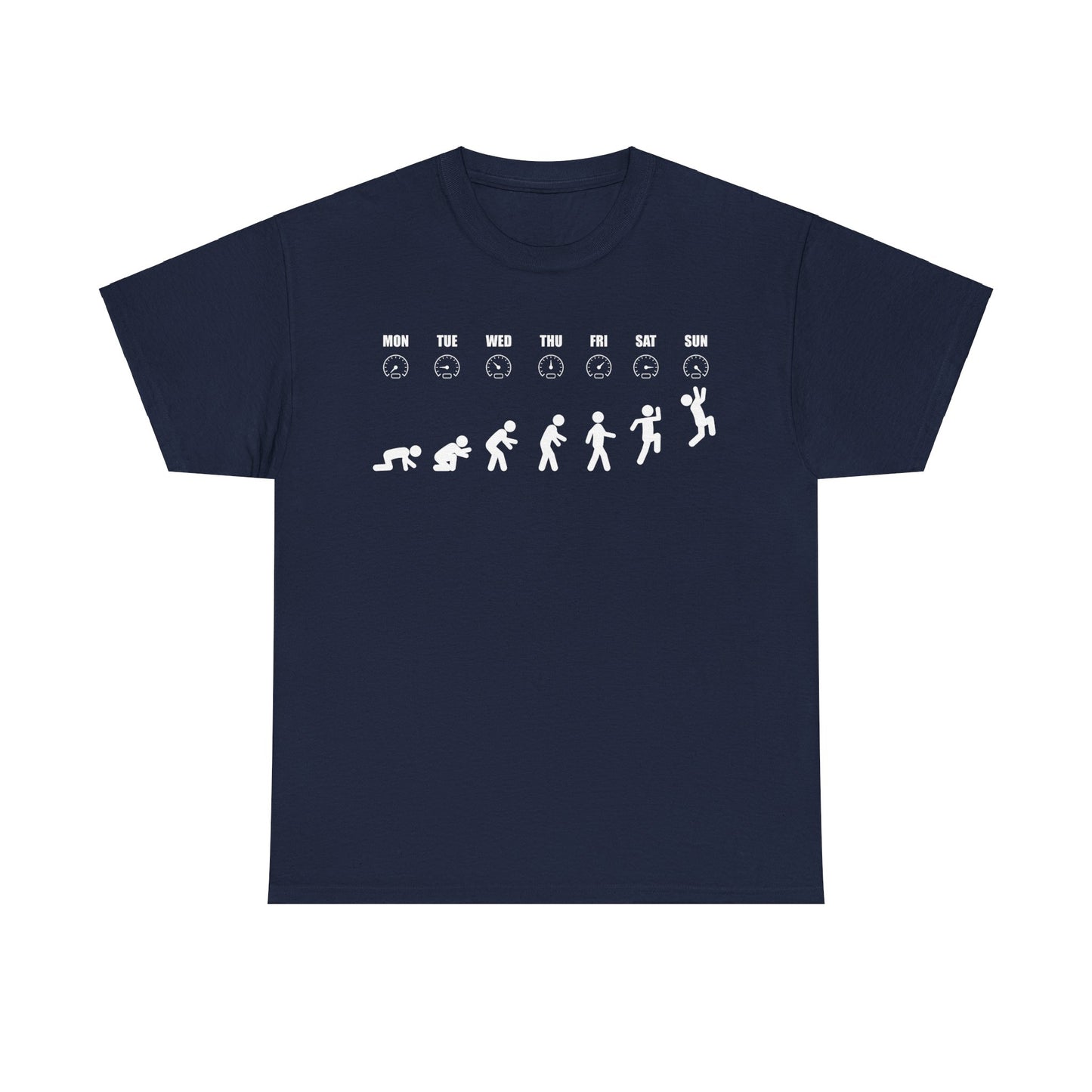 Humorous Evolution Stick Figure - Unisex Graphic Tee