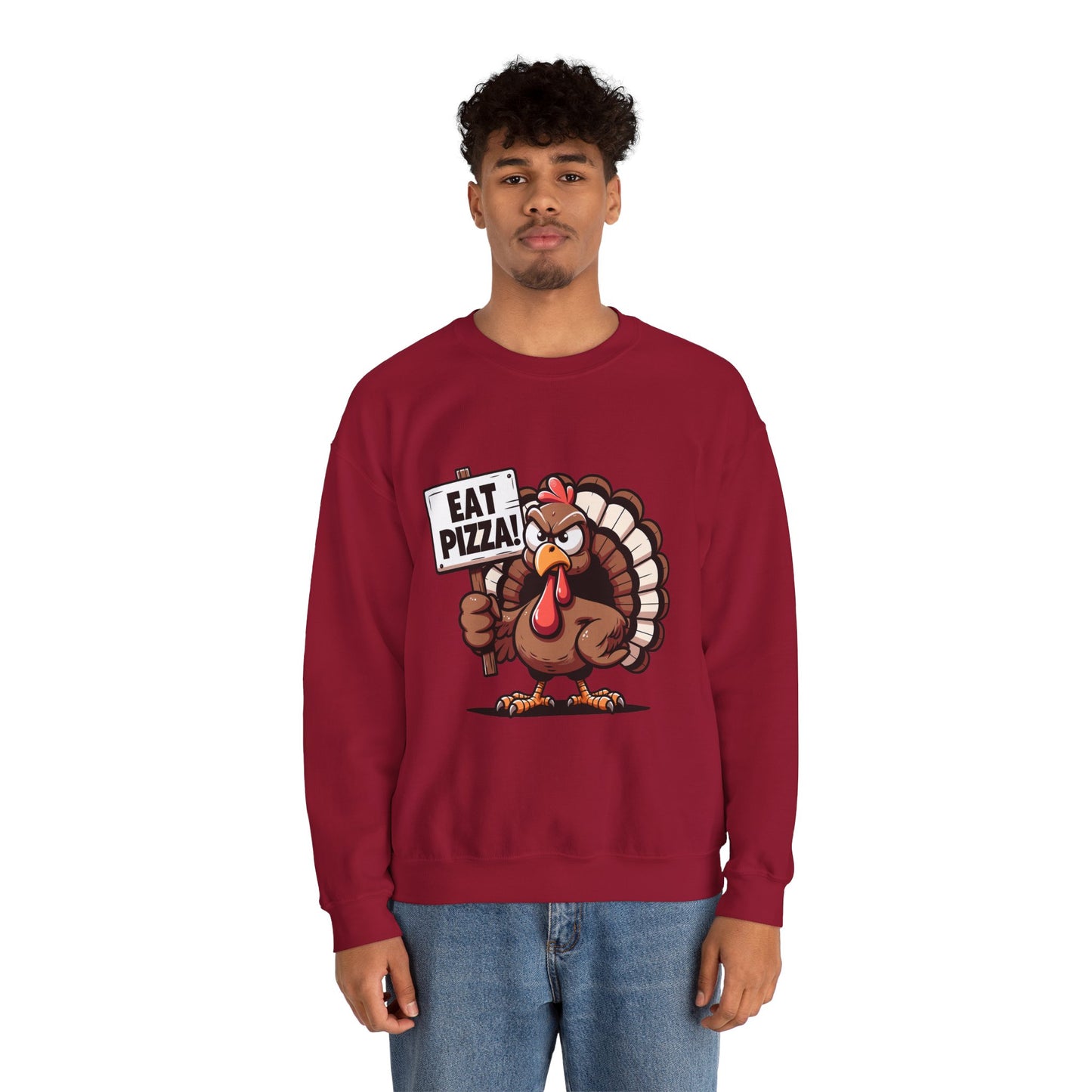"Eat Pizza" Turkey - Unisex Heavy Blend™ Crewneck Sweatshirt