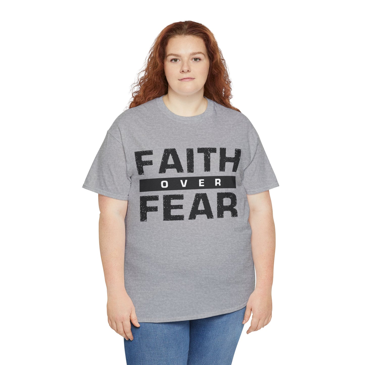 Faith Over Fear - Unisex Heavy Cotton Tee