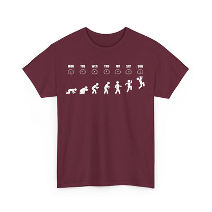 Humorous Evolution Stick Figure - Unisex Graphic Tee