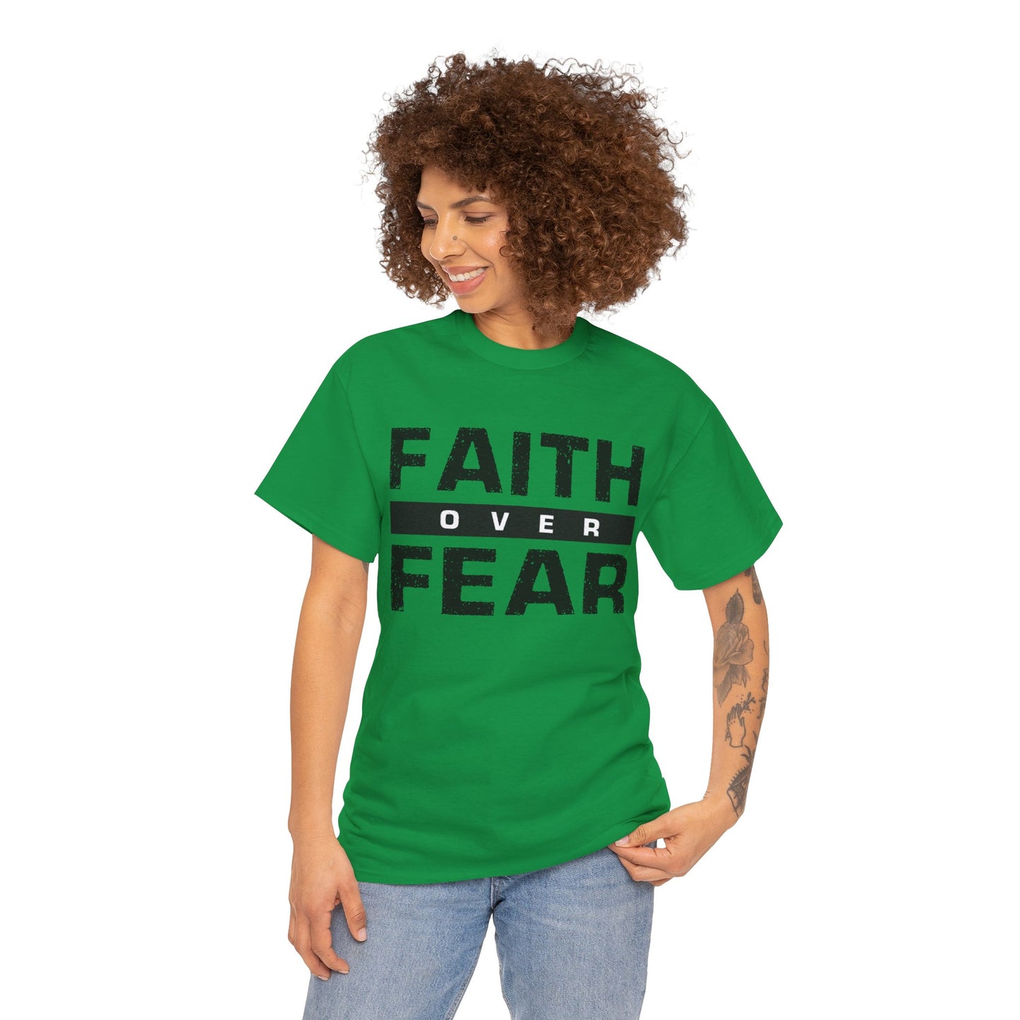 Faith Over Fear - Unisex Heavy Cotton Tee