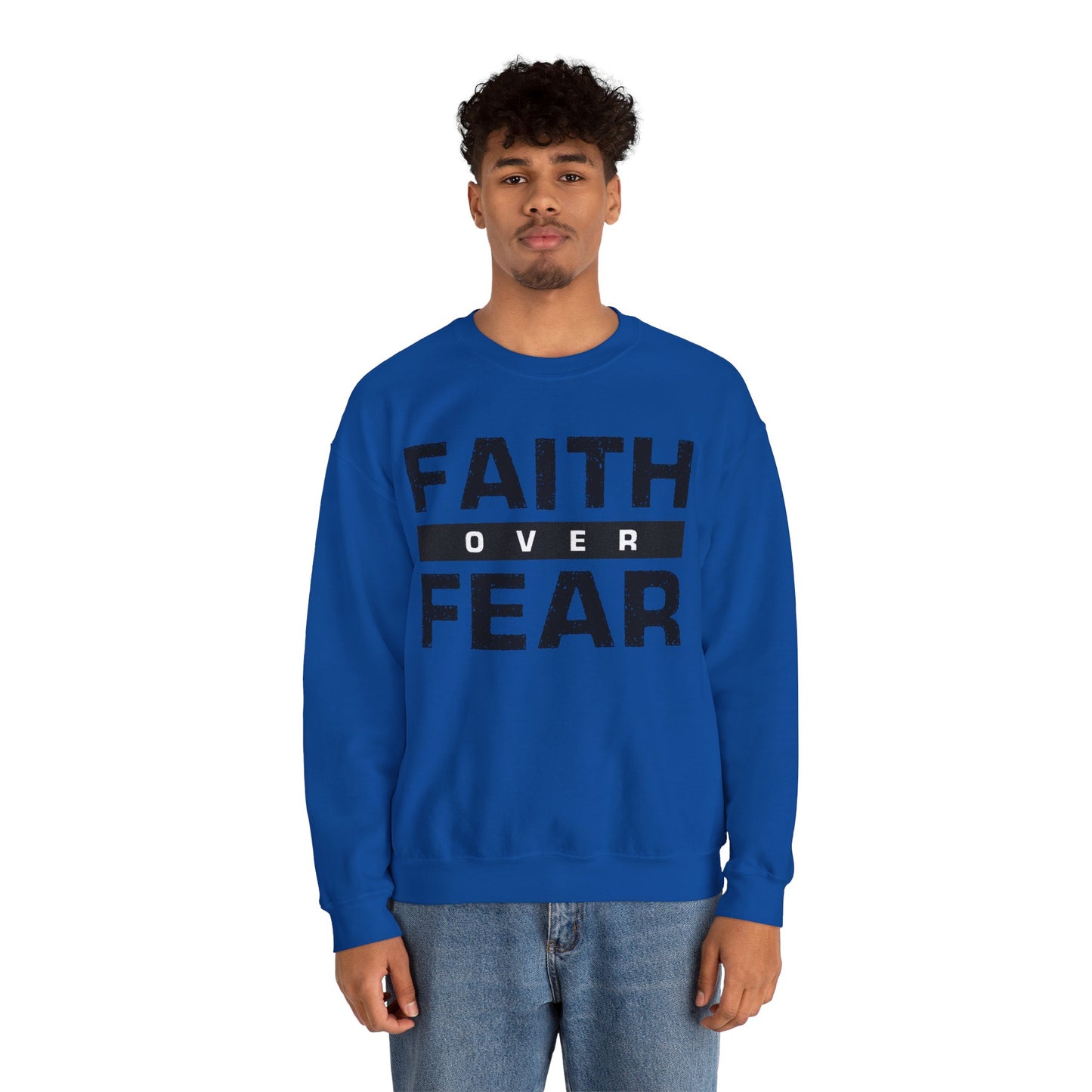 Faith Over Fear - Unisex Heavy Blend™ Crewneck Sweatshirt