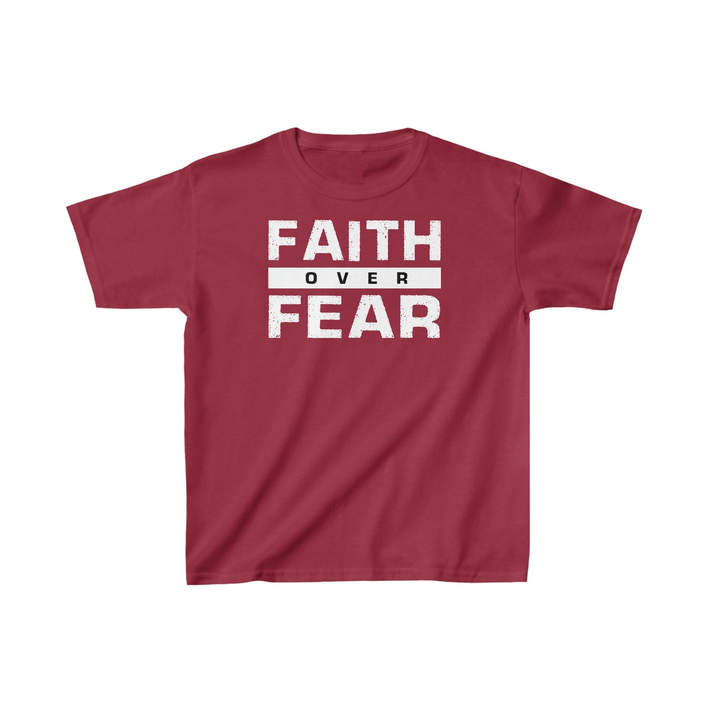 Faith Over Fear - Kids Heavy Cotton™ Tee