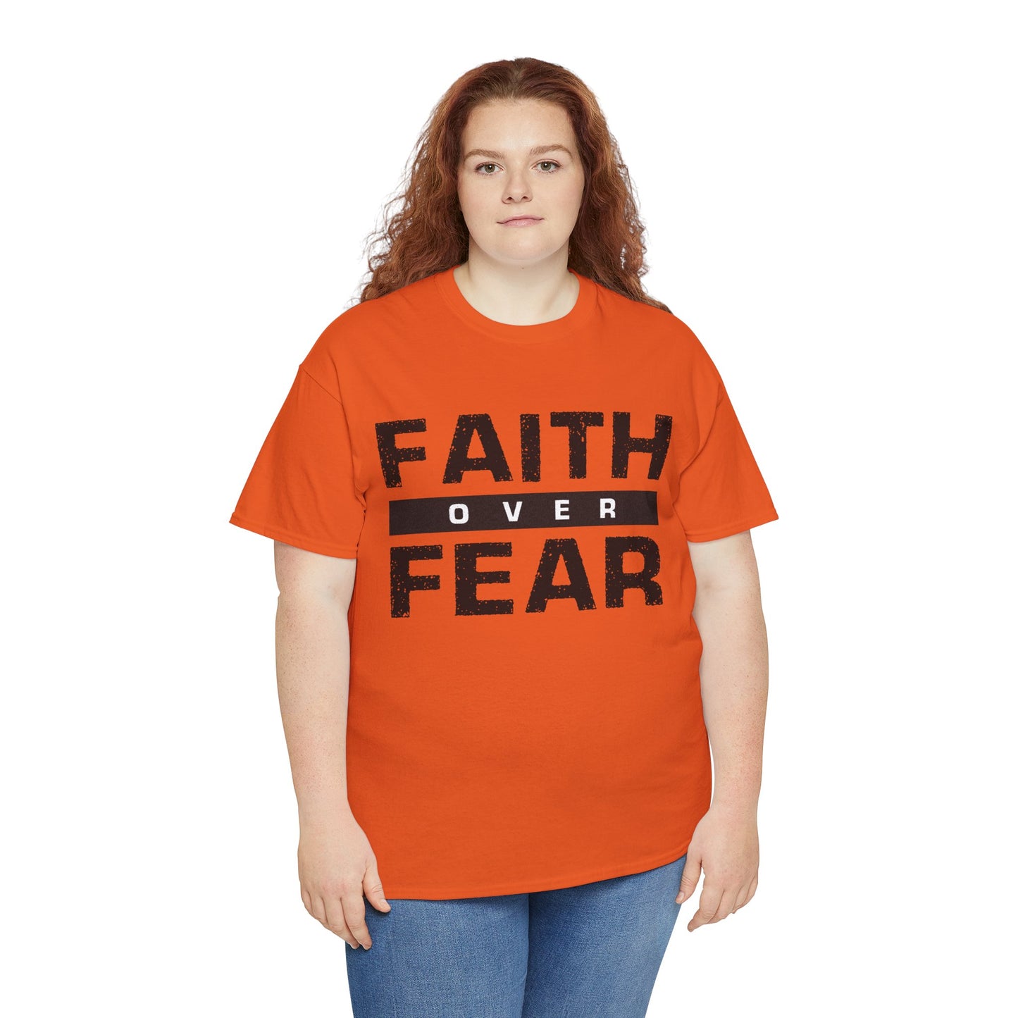 Faith Over Fear - Unisex Heavy Cotton Tee