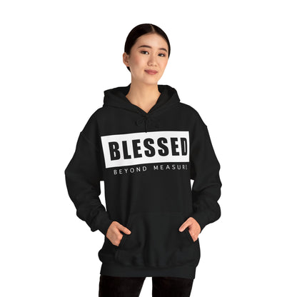 Blessed Beyond Measure (Black) - Unisex Heavy Blend™ Hooded Sweatshirt