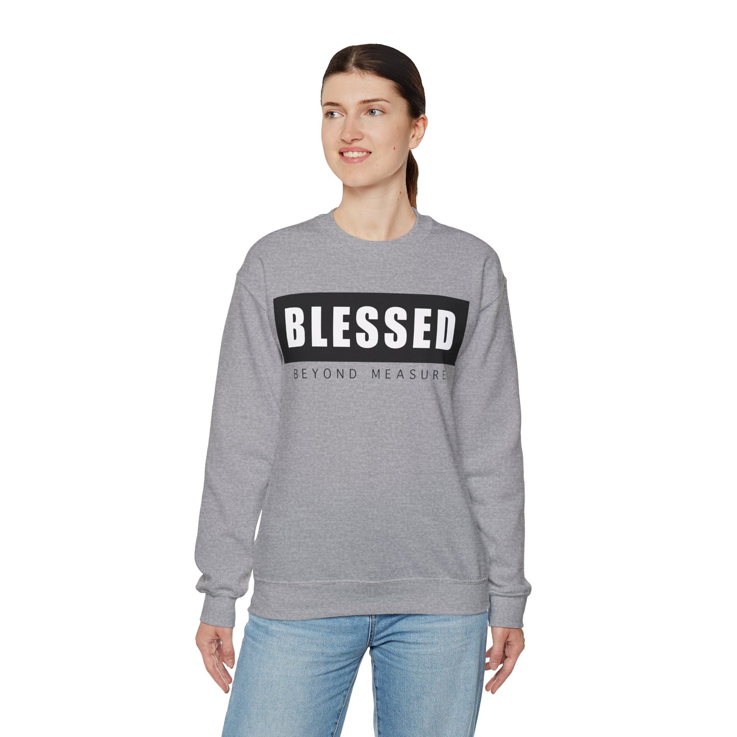 Blessed Beyond Measure - Unisex Heavy Blend™ Crewneck Sweatshirt