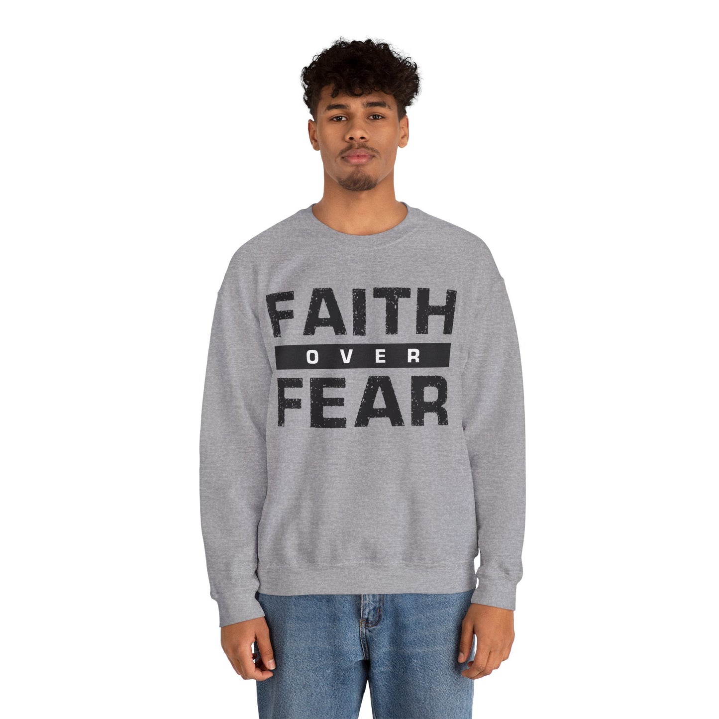 Faith Over Fear - Unisex Heavy Blend™ Crewneck Sweatshirt