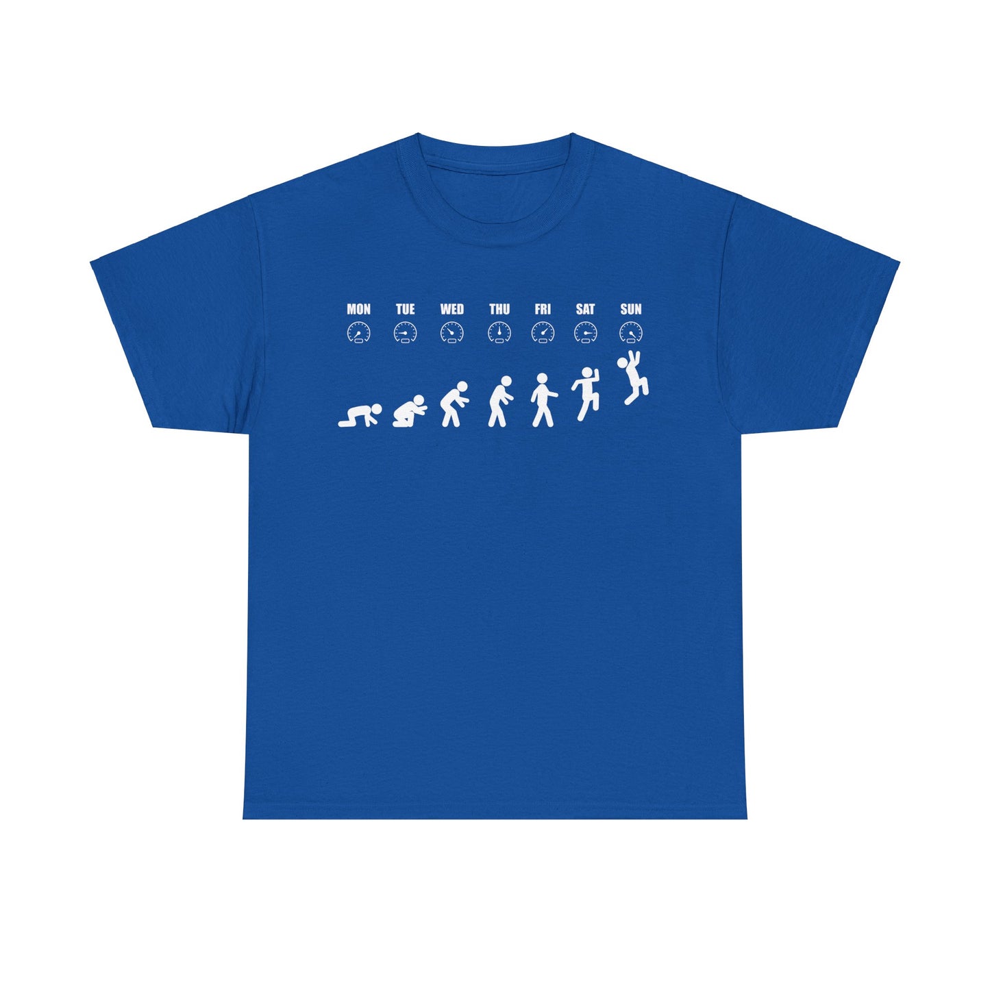 Humorous Evolution Stick Figure - Unisex Graphic Tee