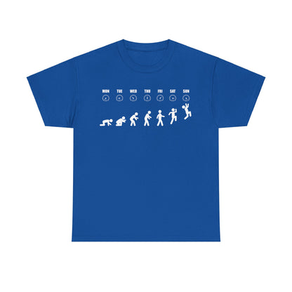 Humorous Evolution Stick Figure - Unisex Graphic Tee