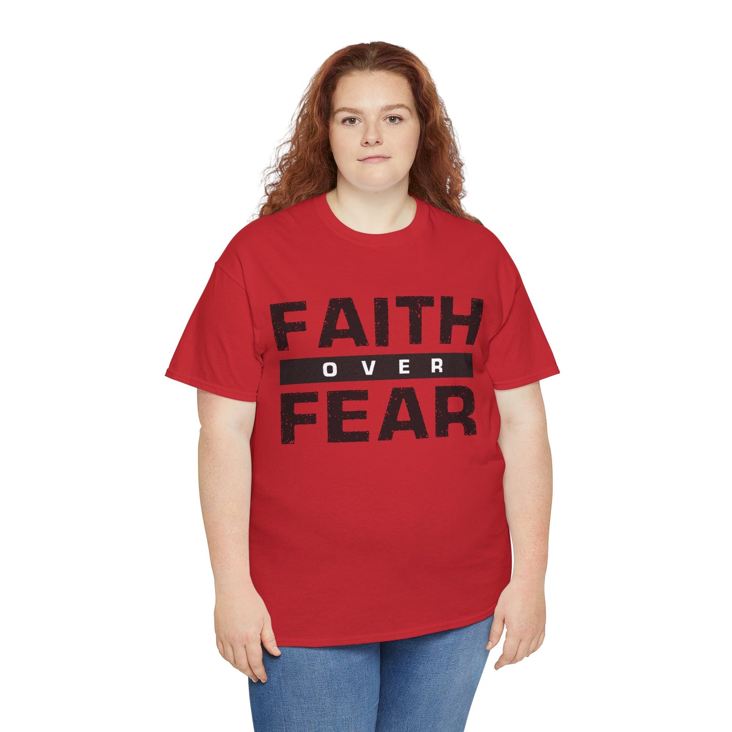 Faith Over Fear - Unisex Heavy Cotton Tee