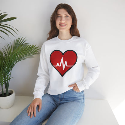 Heart Pulse - Unisex Heavy Blend™ Crewneck Sweatshirt