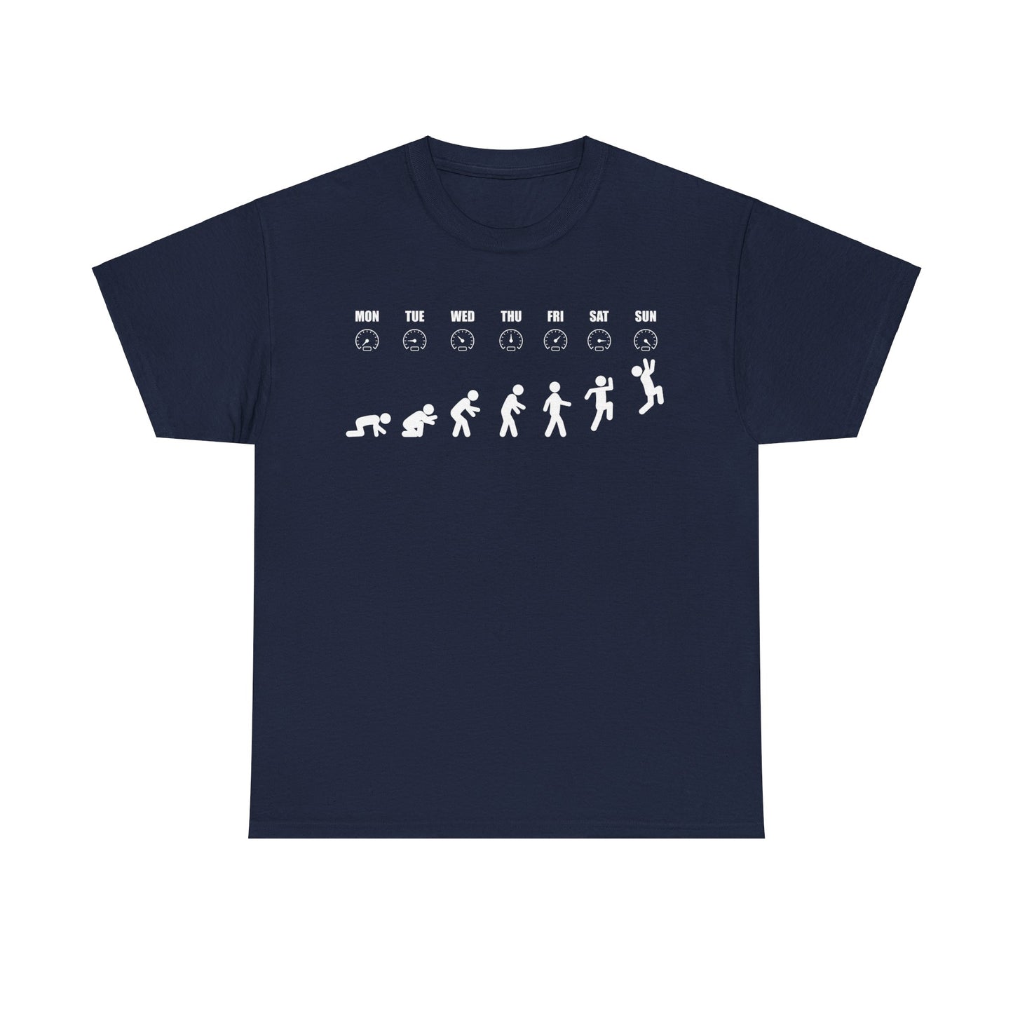 Humorous Evolution Stick Figure - Unisex Graphic Tee