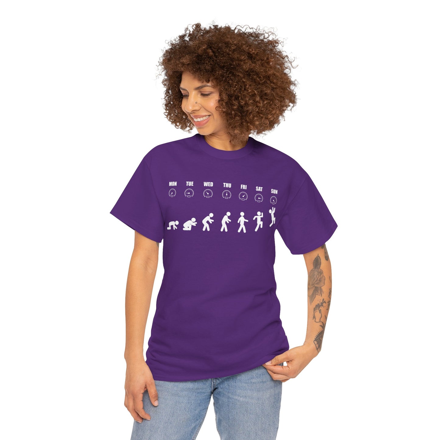 Humorous Evolution Stick Figure - Unisex Graphic Tee