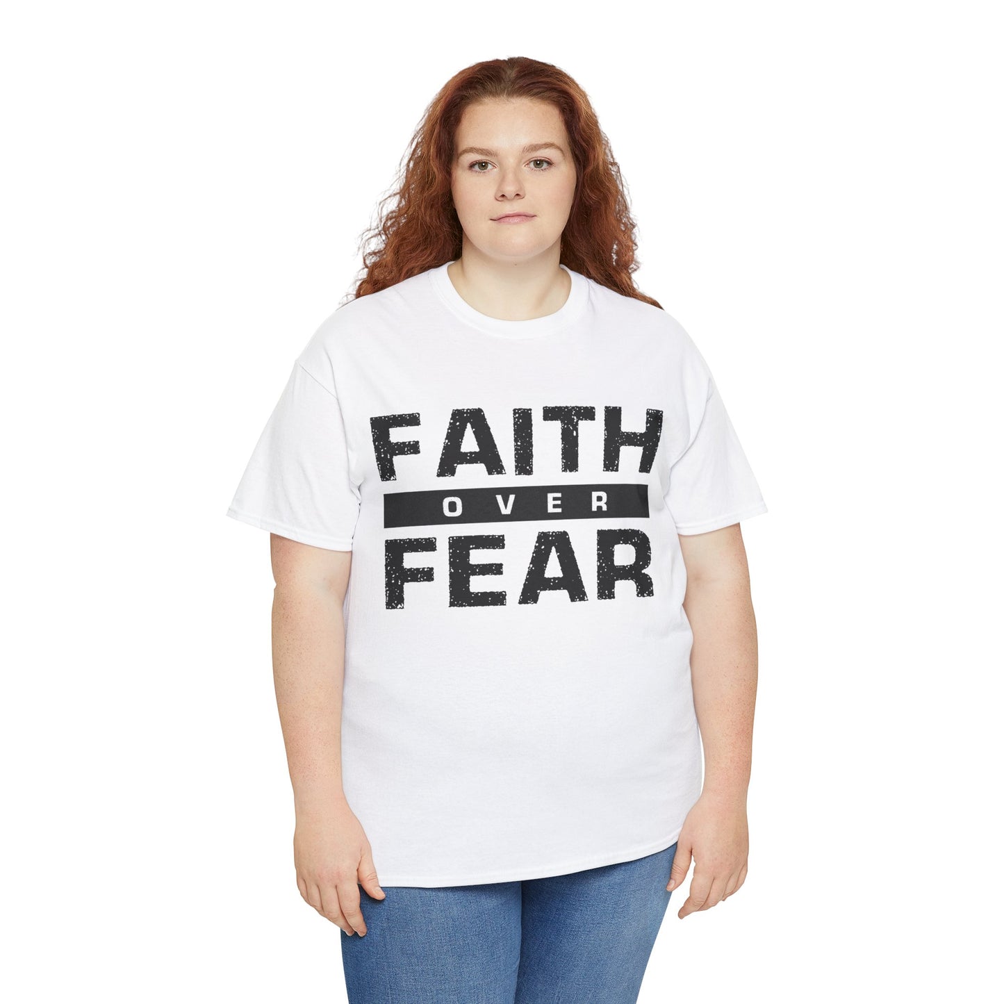 Faith Over Fear - Unisex Heavy Cotton Tee