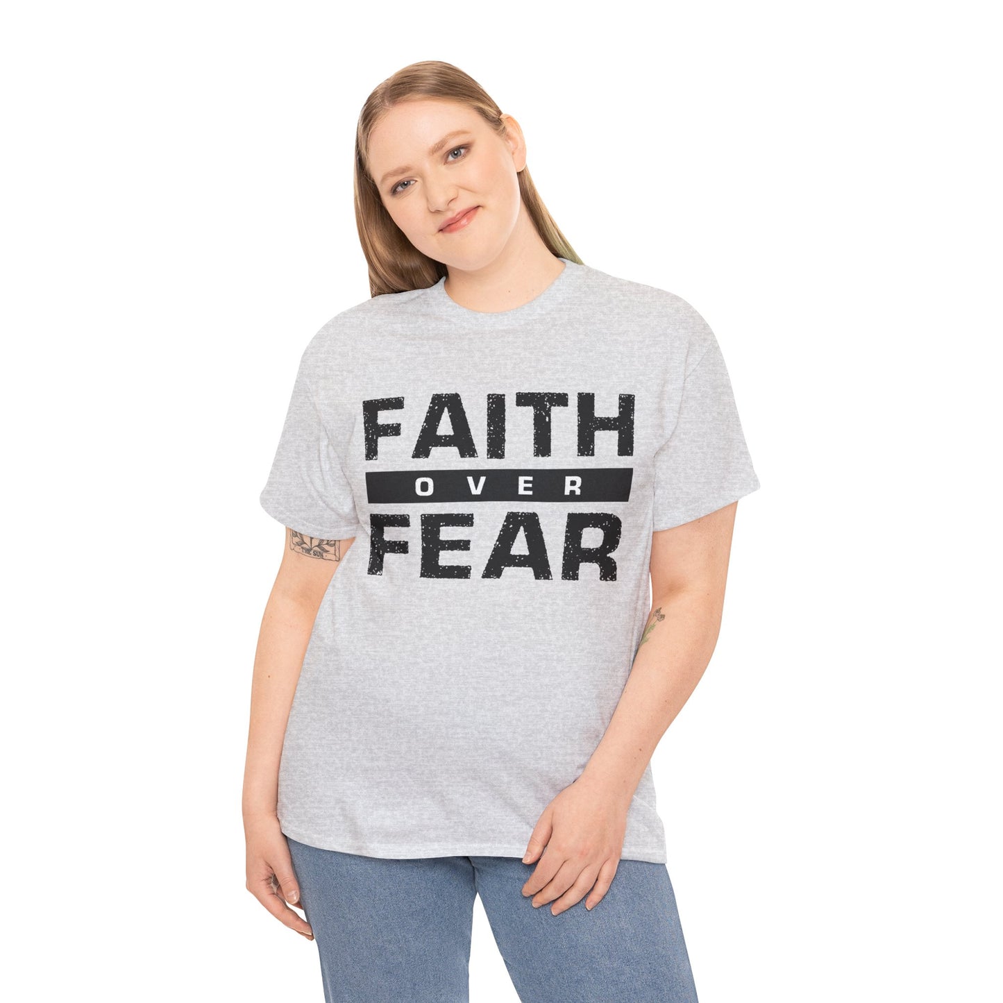 Faith Over Fear - Unisex Heavy Cotton Tee