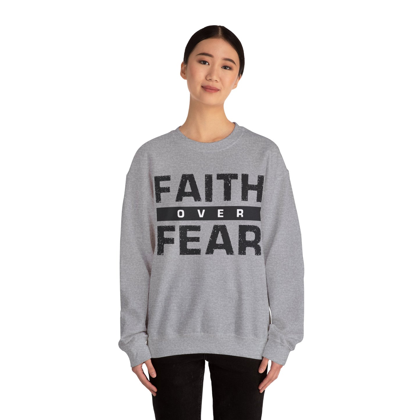 Faith Over Fear - Unisex Heavy Blend™ Crewneck Sweatshirt