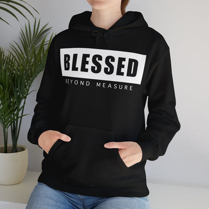 Blessed Beyond Measure (Black) - Unisex Heavy Blend™ Hooded Sweatshirt