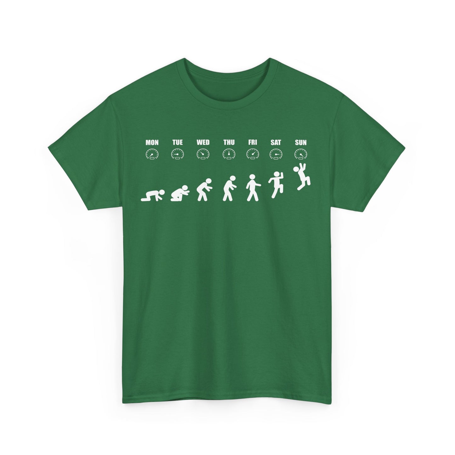 Humorous Evolution Stick Figure - Unisex Graphic Tee