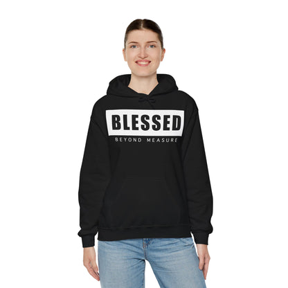 Blessed Beyond Measure (Black) - Unisex Heavy Blend™ Hooded Sweatshirt