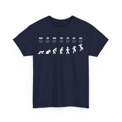 Humorous Evolution Stick Figure - Unisex Graphic Tee