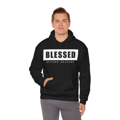 Blessed Beyond Measure (Black) - Unisex Heavy Blend™ Hooded Sweatshirt