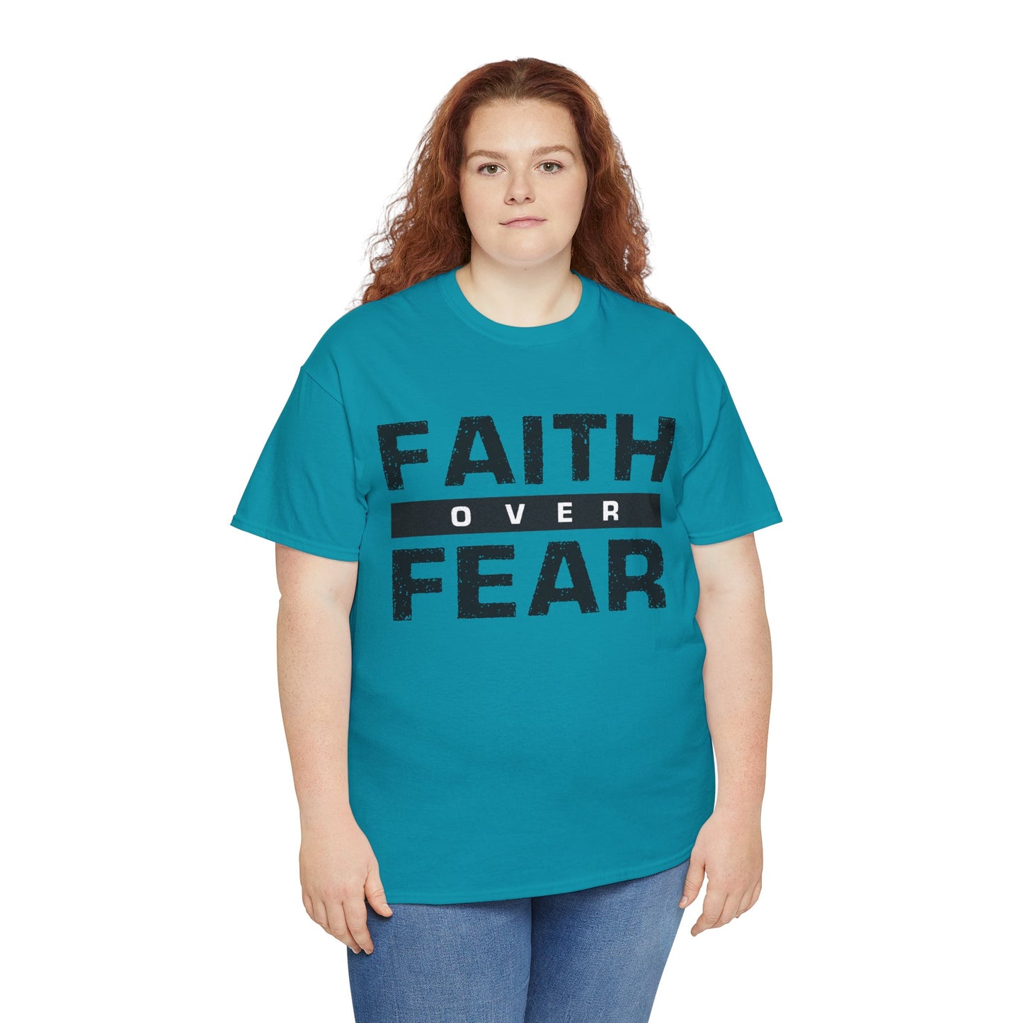 Faith Over Fear - Unisex Heavy Cotton Tee