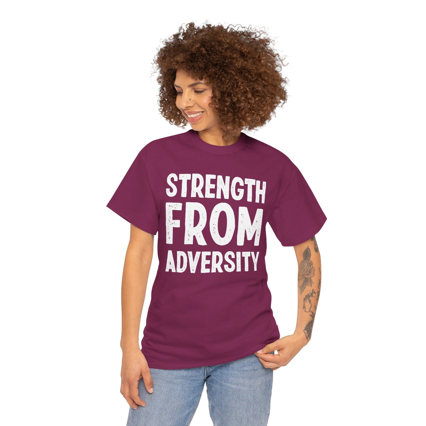 Strength From Adversity Unisex Heavy Cotton Tee