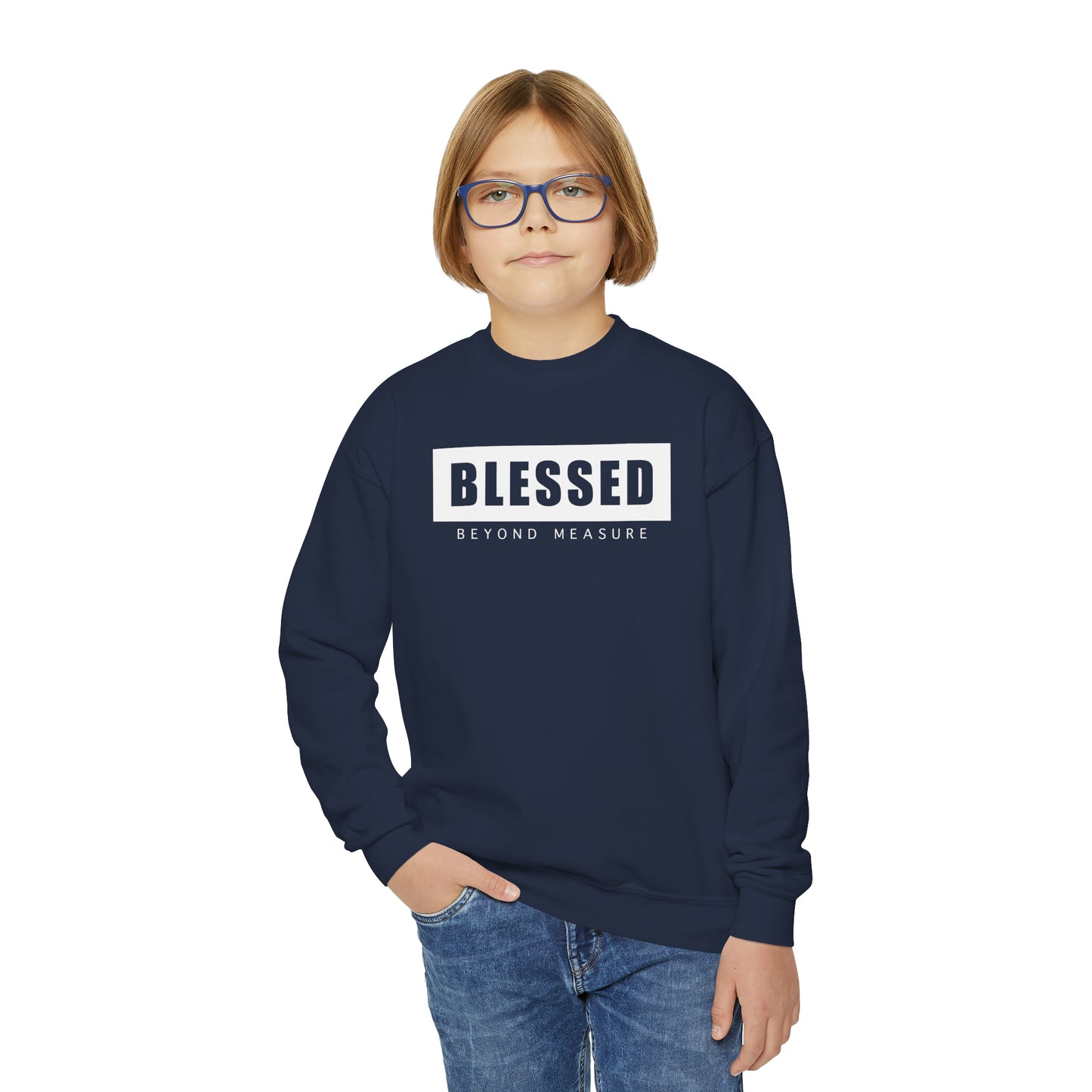 Blessed Beyond Measure - Youth Crewneck Sweatshirt