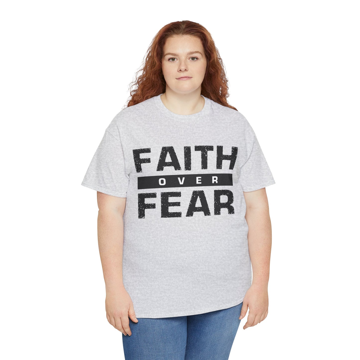 Faith Over Fear - Unisex Heavy Cotton Tee